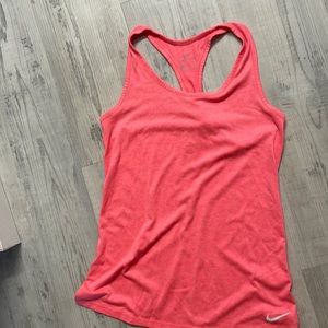 Nike peach cotton tank size small